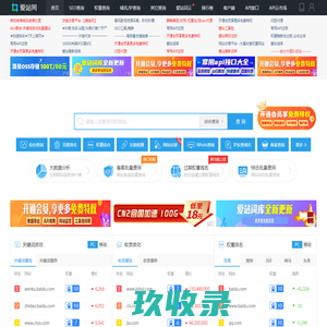 站长工具-百度权重排名查询-站长seo查询 - 爱站网