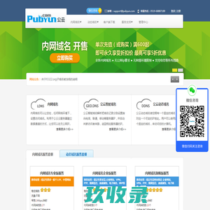 专业的云计算、动态域名服务提供商 - 公云PubYun