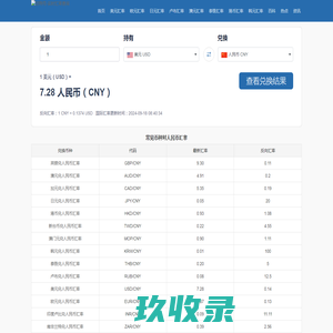 切咧号-实时汇率查询