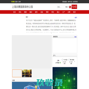 上海共青国家森林公园-  森林旅游