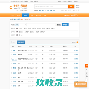 温州普工技工人才招聘专场-温州人力资源网