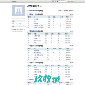 OpenJudge - 小学程序训练营 - 首页