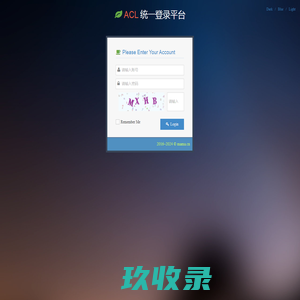 Login Page - ACL.统一登录平台