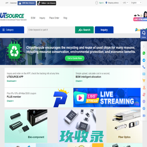 Buy Electronic components,IC chips,Module,Darlington, Capacitor, find chips, diode, Transistors, Sensors, IGBT at Utsource.