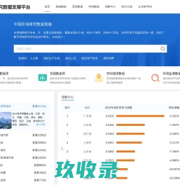 中国区域研究数据支撑平台