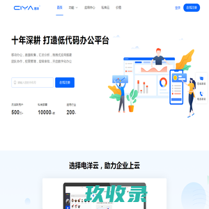 电洋云 | 低代码一站式企业协同平台